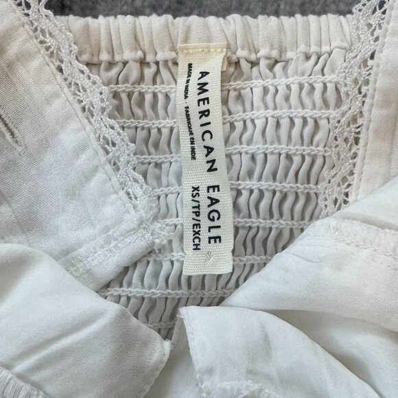 Abercrombie & Fitch Flowy White Dress XS NWOT - Picture 4 of 5